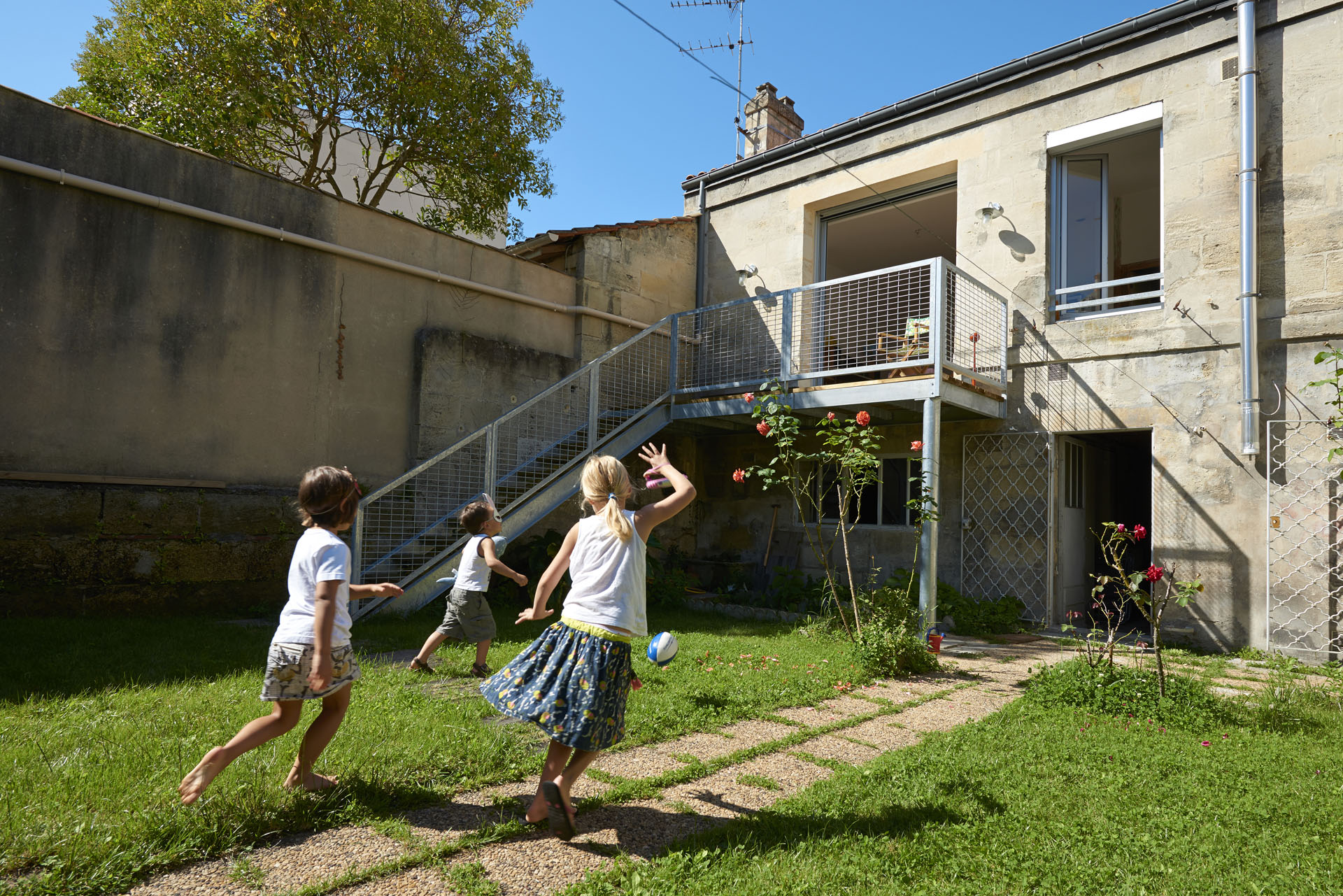 réhabilitation et extension par architecte d'une échoppe pierre à Bordeaux