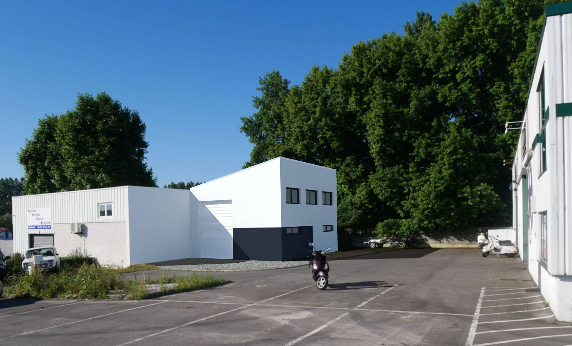 construction d'un entrepôt d'activité à Anglet - Rodde Aragues Architectes